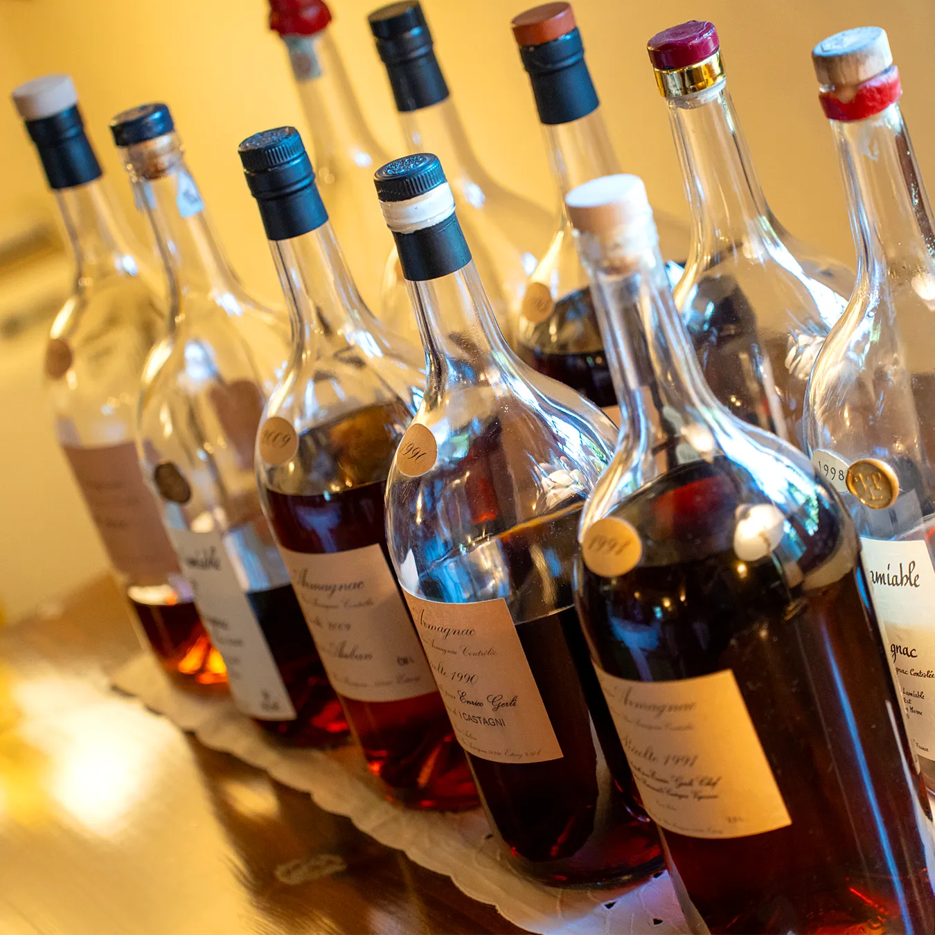 Armagnac di diverse annate a I Castagni