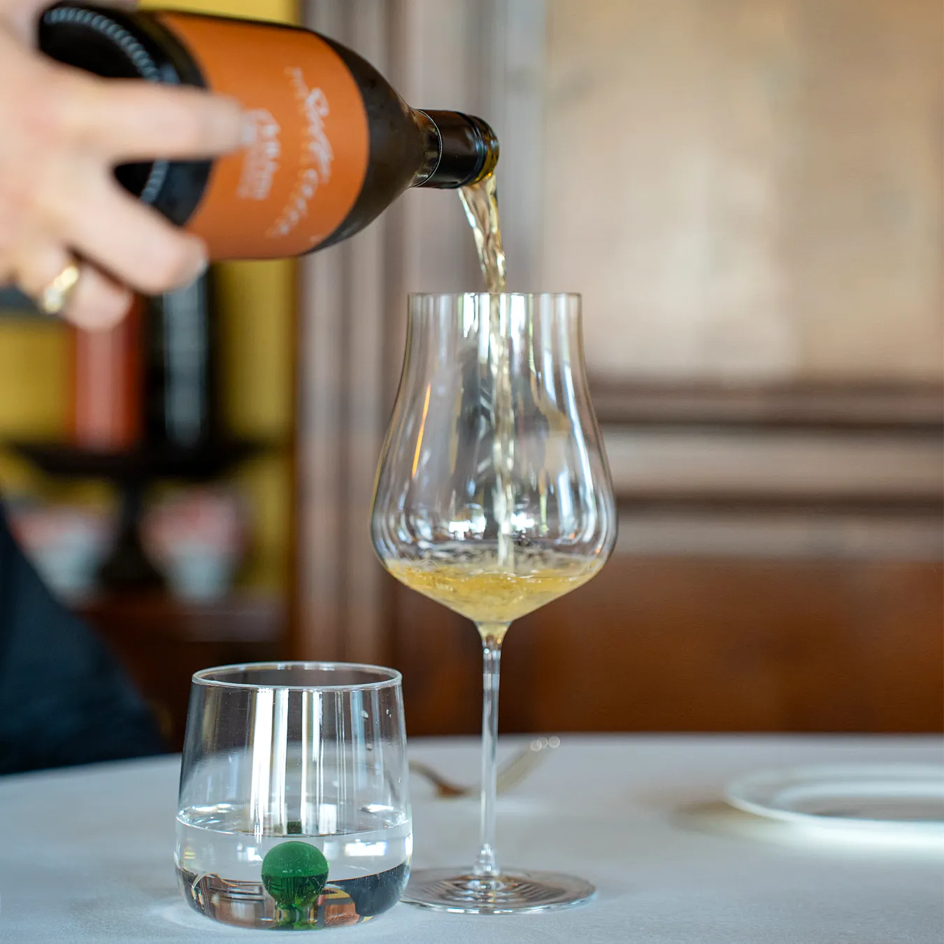 Calice di vino al Ristorante I Castagni