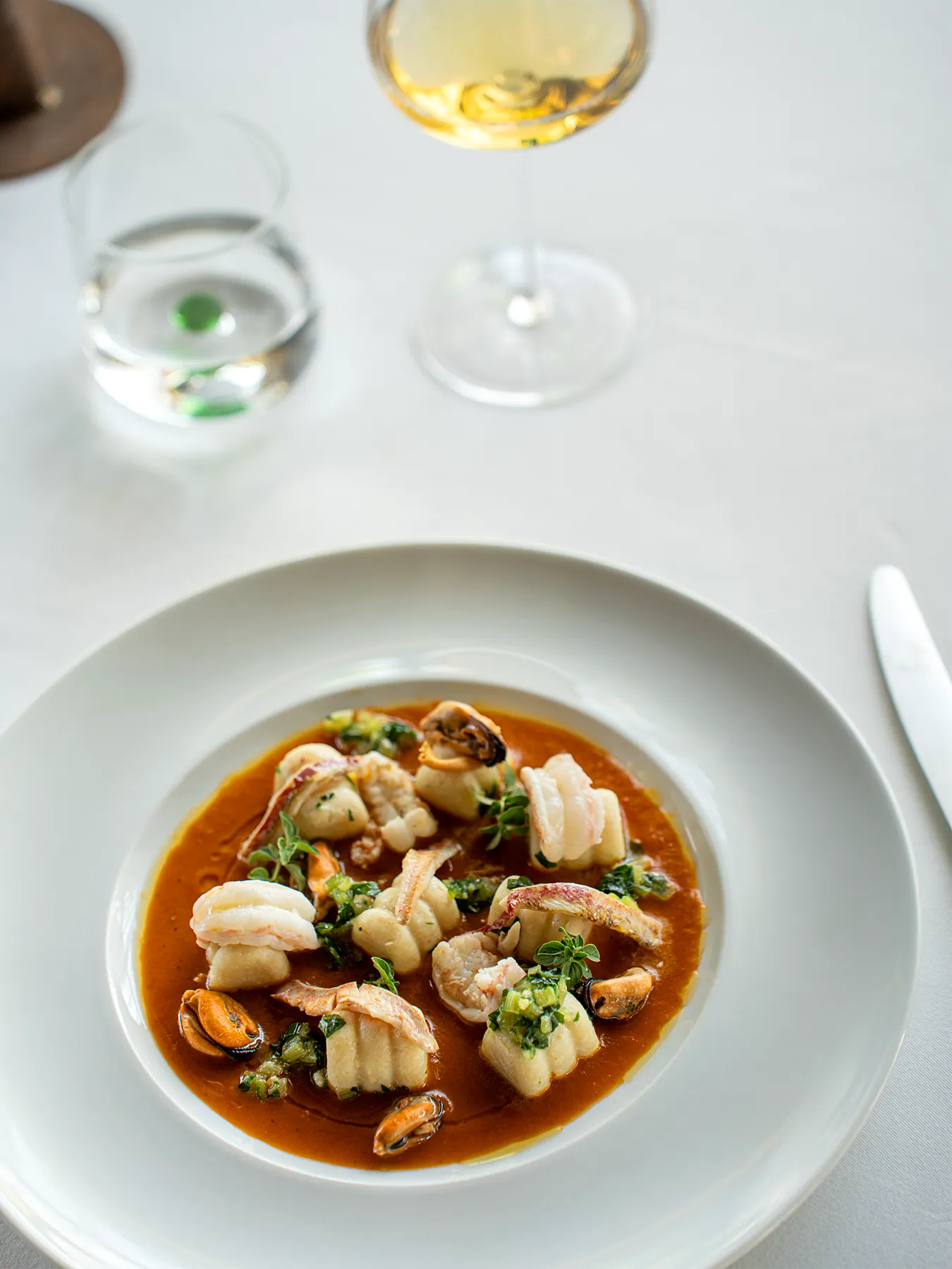 Piatto gourmet con ingredienti di stagione, Ristorante I Castagni